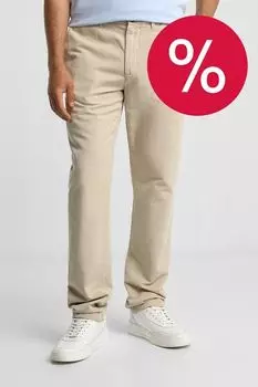 Брюки хлопковые зауженного кроя Tommy Hilfiger