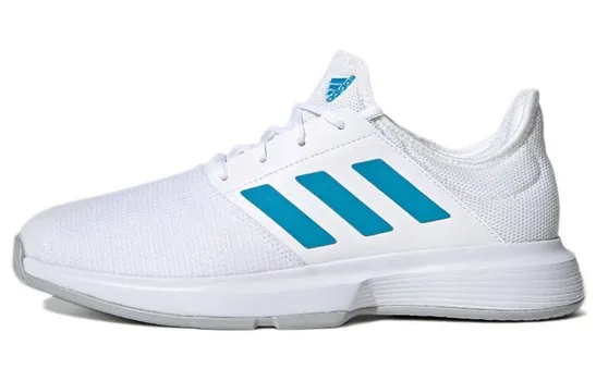 Теннисные туфли GameCourt мужские с низким верхом, белые/королевские синие Adidas