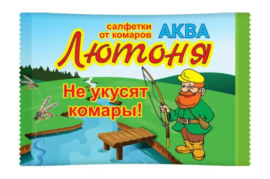 Лютоня АКВА-салфетки репеллентные от комаров (5 шт)