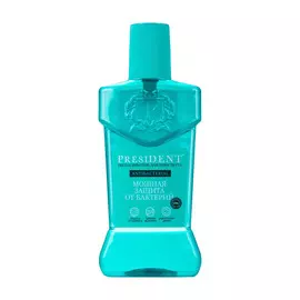Ополаскиватель для полости рта President Antibacterial Мощная защита от бактерий 250 мл