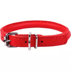 Ошейник COLLAR Glamour круглый для длинношерстных собак 8 мм 20-25 см Красный