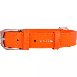 Ошейник для собак COLLAR Glamour без украшений 15 мм 27-36 см Оранжевый