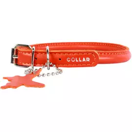 Ошейник для собак Collar Glamour круглый для длинношерстных собак 6 мм 25-33 см оранжевый