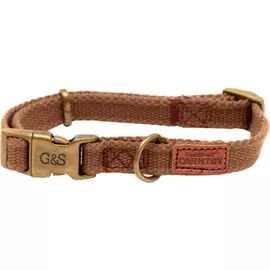 Ошейник для собак GREAT&amp;SMALL Canvas 15 мм х 300-450 мм коричневый