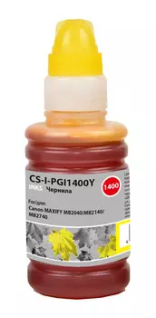 Чернила Cactus 1400, 100 мл, желтый, совместимые для Canon MAXIFY MB2040/MB2140/MB2340/MB2740 (CS-I-PGI1400Y)