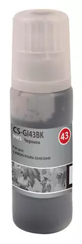Чернила Cactus, 60 мл, черный, совместимые, водные для Canon Pixma G640/540 (CS-GI43BK)