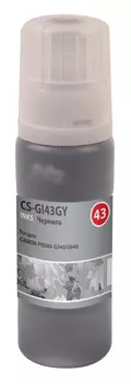 Чернила Cactus, 60 мл, серый, совместимые, водные для Canon Pixma G640/540 (CS-GI43GY)