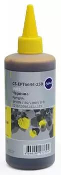 Чернила Cactus CS-EPT6644-1000, 1 л, желтый, совместимые, водные для Epson L100/L110/L120/L132/L200/L210/L222/L300/L312/L350/L355/L362/L366/L456/L550/L555/L566/L1300