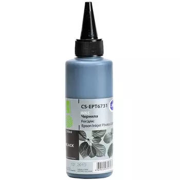 Чернила Cactus CS-EPT6731, 100 мл, черный, совместимые для Epson L800/L805/L810/L850/L1800