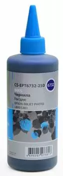 Чернила Cactus CS-EPT6732-1000, 1 л, голубой, совместимые, водные для Epson L800/L810/L850/L1800