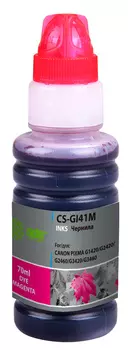 Чернила Cactus CS-GI41M, 70 мл, пурпурный, совместимые для Canon PIXMA G1420/G2420/G2460/G3420/G3460 (CS-GI41M)