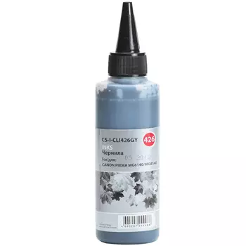 Чернила Cactus CS-I-CLI426GY, 100мл, серый, совместимые, для Canon Pixma MG5140 / 5240 / 6140 / 8140, MX884