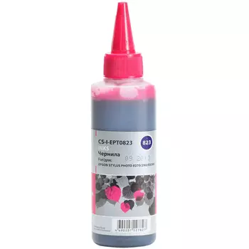 Чернила Cactus CS-I-EPT0823, 100 мл, пурпурный, совместимые для Epson Stylus Photo R270 / 290 / RX590