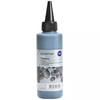 Чернила Cactus CS-I-EPT1281, 100 мл, черный, совместимые для Epson Stylus S22 / SX125 / SX420 / SX425, Office BX305