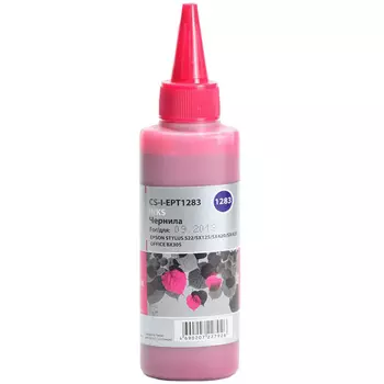 Чернила Cactus CS-I-EPT1283, 100 мл, пурпурный, совместимые для Epson Stylus S22 / SX125 / SX420 / SX425, Office BX305