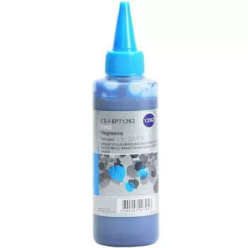 Чернила Cactus CS-I-EPT1292, 100мл, голубой, совместимые, для Epson Stylus Office B42 / BX305 / BX305F / BX320 / BX525