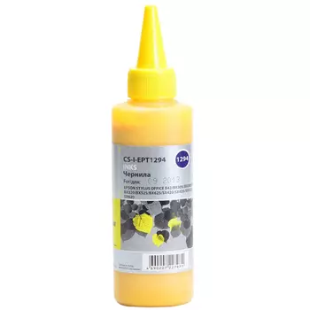 Чернила Cactus CS-I-EPT1294, 100мл, желтый, совместимые, для Epson Stylus Office B42 / BX305 / BX305F / BX320 / BX525