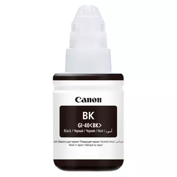 Чернила Canon GI-40BK, 170 мл, черный, оригинальные для Canon GM2040/G5040/G6040 (3385C001)