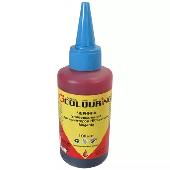 Чернила Colouring CG-INK-UNI-HP\L-M 100мл, 100 мл, пурпурный, совместимые