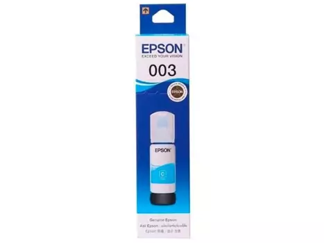 Чернила Epson 003, 65 мл, голубой, оригинальные для Epson L3100/3101/3110/3150/3151/3156/3160/3260/3266/5190/5290 (C13T00V298)