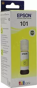 Чернила Epson 101, 70 мл, желтый, оригинальные для Epson L4000/L6000 (C13T03V44A)