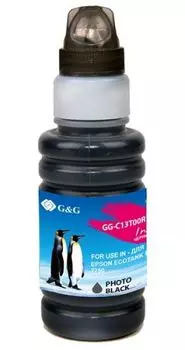 Чернила G&G C13T00R140, 70 мл, фото-черный, совместимые для Epson EcoTank 7700/7750 (GG-C13T00R140)