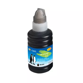 Чернила G&G NH-GT51BK/GG-GT51BK, 100 мл, черный, совместимые для Ink Tank 115/310/315/318/319, Ink Tank Wireless 410/415/416/418/419, DeskJet GT 5810/5820/5812/5822 (M0H57AE)