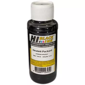 Чернила Hi-Black HB-Inc-HP-UNI-100, 100 мл, черный, совместимые