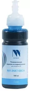 Чернила NV-Print, 100 мл, голубой, совместимые, водные (NV-INK100CH)