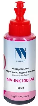 Чернила NV-Print, 100 мл, светло-пурпурный, совместимые, водные для Сanon/Epson/НР/Lexmark (NV-INK100ULM)