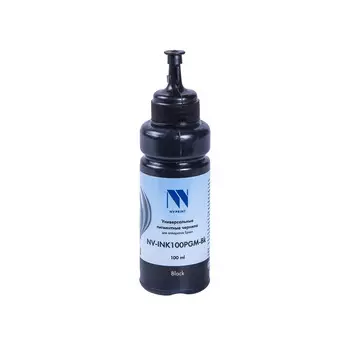 Чернила NV-Print, 100 мл, черный, совместимые, пигментные для Epson (NV-INK100PGM-Bk)
