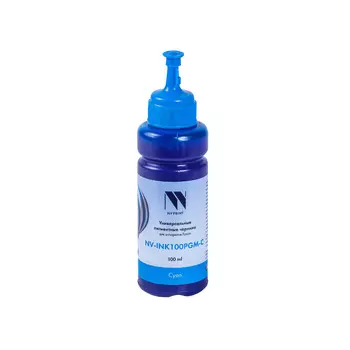 Чернила NV-Print, 100 мл, голубой, совместимые, пигментные для Epson (NV-INK100PGM-C)