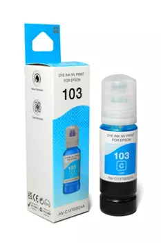 Чернила NV-Print 103C, 70 мл, голубой, совместимые для Epson L1110/L3100/L3101/L3110/L3150/L3151/L3156/L3160/L5190 (NV-C13T00S24A)