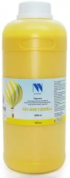 Чернила NV-Print INK1000 Yellow Eco, 1 л, желтый, совместимые, экосольвентные для Epson, Mimaki, Mutoh, Roland, для устройств, оснащенных печатающими головами Epson DX4/ 5/ 7/ XP-600 (NV-INK1000YEco)