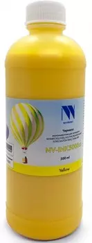 Чернила NV-Print INK500 Yellow Eco, 500 мл, желтый, совместимые, экосольвентные для Epson, Mimaki, Mutoh, Roland, для устройств, оснащенных печатающими головами Epson DX4/ 5/ 7/ XP-600 (NV-INK500YEco)