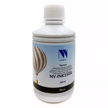 Чернила NV-Print NV-INK250, 250 мл, черный, совместимые, сублимационные для Epson/Mimaki/Roland/Mutoh EPSON C67/ C87/ C78/ R210/ R310/ R270/ MIMAKI JV2/ JV22/ JV2/ JV4/ ROLAND RS640/ FJ740/ MUTOH 900C/ 1604 / DX5 (NV-INK250BkSb)