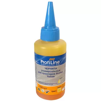 Чернила ProfiLine PL-INK-UNI-Br-Y 100мл, 100 мл, желтый, совместимые для Brother