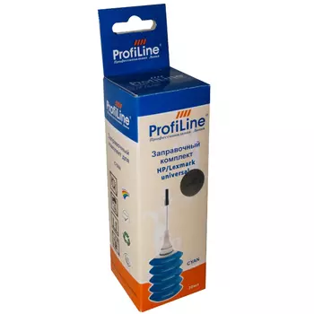 Чернила ProfiLine PL-INK-UNI-HP/Lex-C 1*30мл, 30мл, голубой, совместимые