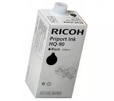 Чернила Ricoh HQ90, 1 л, черный, оригинальные для Ricoh Priport HQ7000/9000/DD6650P (817161/1)