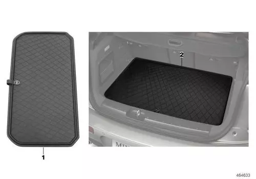 Коврик в багажник Mini серый 51472447613 Mini Cooper Countryman 2016-