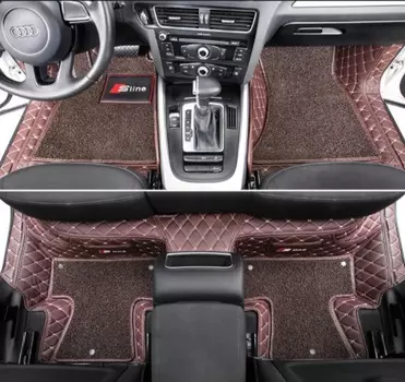 Коврики в салон двойные, полиуретановые (коричневые) Nfs NFS00123 для Audi Q5 2009-2018