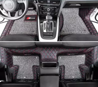 Коврики в салон двойные, полиуретановые (красные) Nfs NFS00122 для Audi Q5 2009-2018