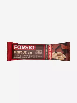 Протеиновый батончик FORSIO финиковый с шоколадом и арахисом, 30 г, Коричневый