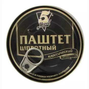 Паштет 5 Морей шпротный 160 г