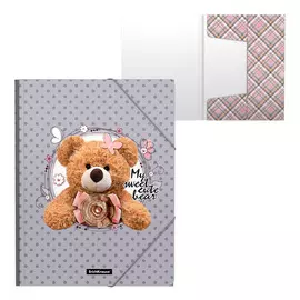 Папка пластиковая Erich Krause Teddy Bear на резинках A4