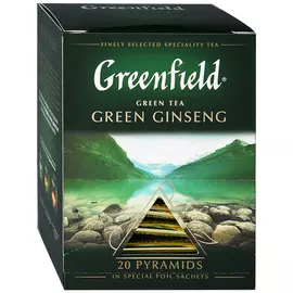Чай зеленый Greenfield Green Ginseng 20 пакетиков