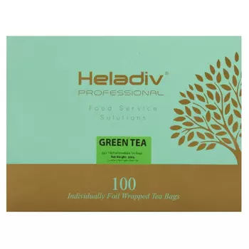 Чай зеленый Heladiv Professional Line, 100 пакетиков
