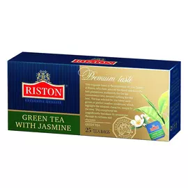 Чай зеленый Riston с лепестками жасмина 25 пакетиков