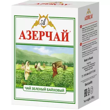 Чай зеленый Азерчай крупнолистовой классик 100 г