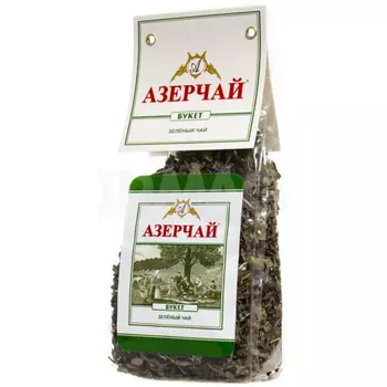 Чай зеленый Азерчай крупнолистовой пачка 100 г